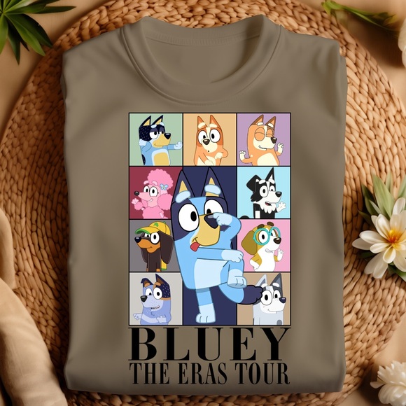 The Bluey Eras: A Journey Through Playtime tshirt all color is available - Picture 3 of 3